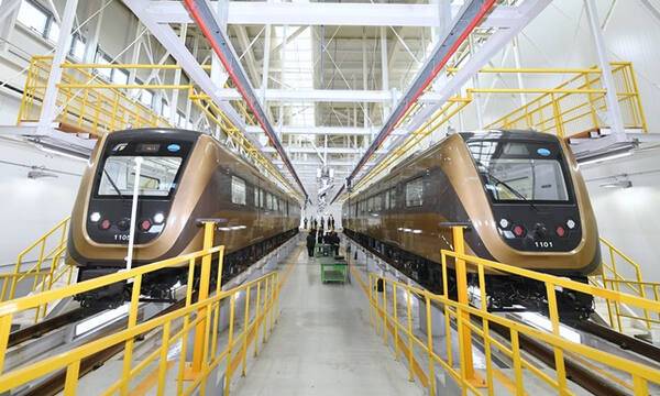 지난해 6월 추가 투입된 김포골드라인 전동차. 김포시 제공