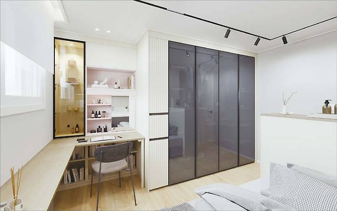 성인 자녀를 위한 현대리바트의 더 룸 솔루션 ‘뷰티·패션’ 패키지. (현대리바트 제공)