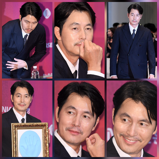 정우성이 혼외자 논란과 극비 혼인신고 이후 1년 만에 공식석상에 섰다.사진=천정환 기자