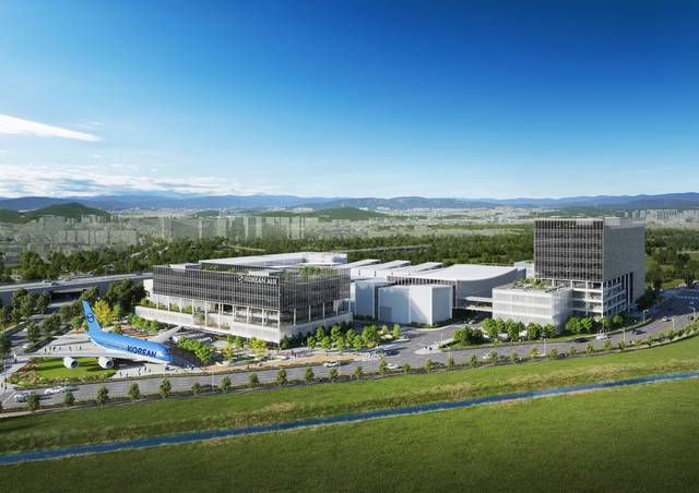 대한항공이 인공지능(AI) 연구·개발(R&D)을 목표로 경기 부천시에 1조2000억 원을 투입해 조성할 연구개발센터 조감도. 대한항공 제공