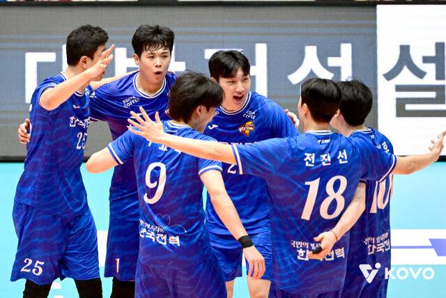 한국전력 선수들./KOVO