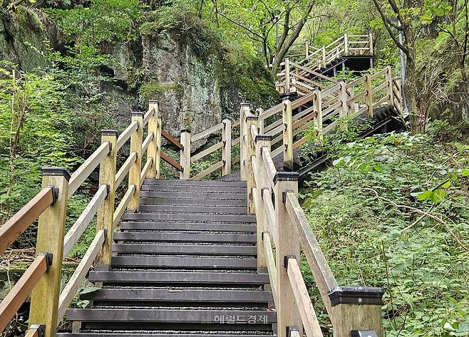 금오산 ‘할딱고개’ 데크길
