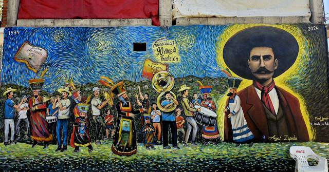 ▲ 사파타의 고향에는 술집 벽화에도 사파타가 그려질 정도로 사파타는 일상화되어 있다. ⓒ손호철