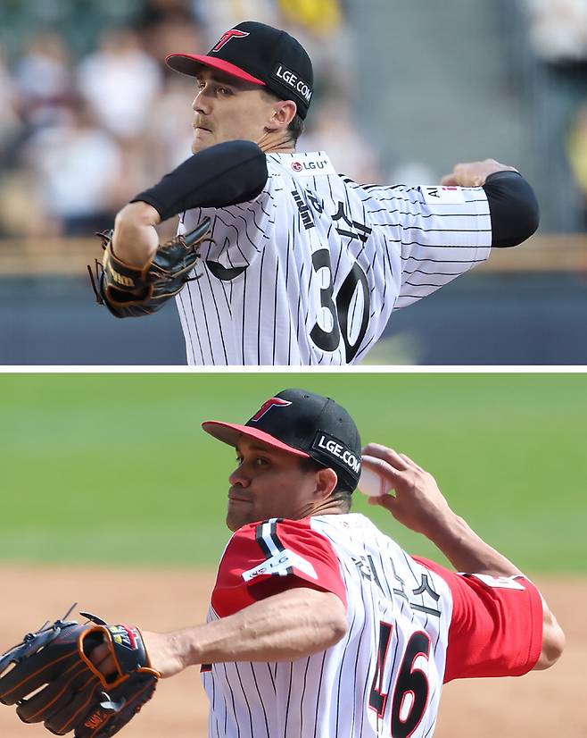 앤더스 톨허스트(위), 치리노스. LG 트윈스 제공