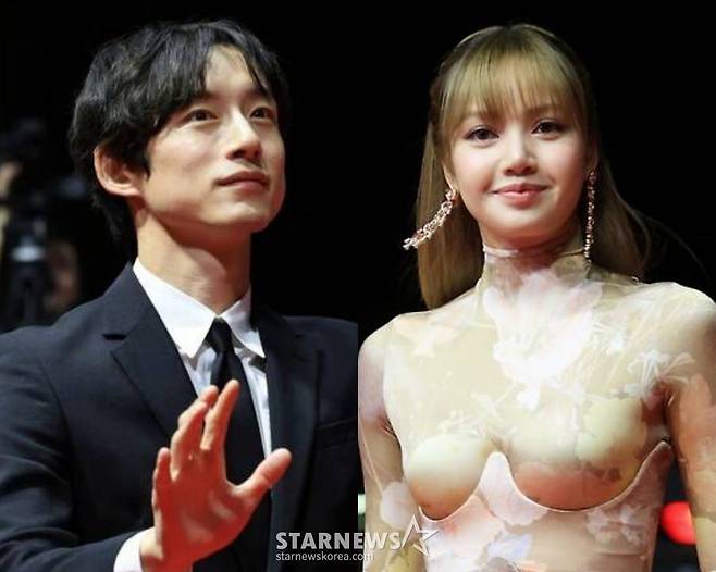 일본 배우 사카구치 켄타로(왼쪽), 블랙핑크 리사 / 2025.9.17 /사진=뉴스1=스타뉴스