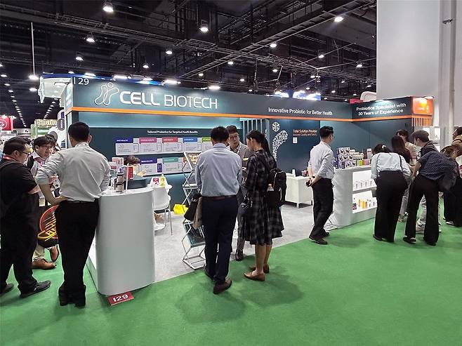 쎌바이오텍 듀오락, '비타푸드 아시아 2025' 부스 [쎌바이오텍 제공]