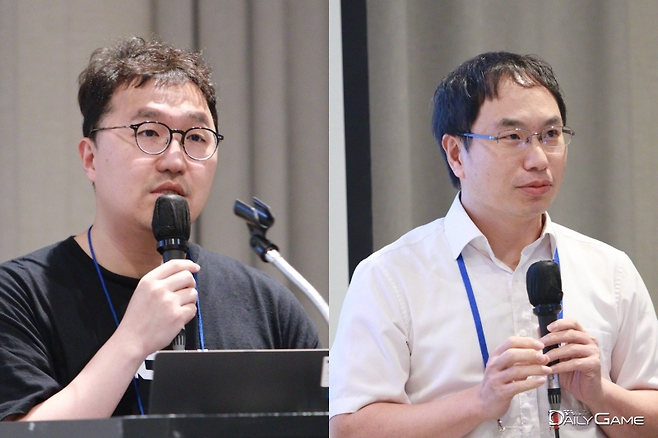 NC AI 나규봉 사업팀장, 홍익대학교 강신진 게임학부 교수.