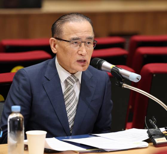 위성락 국가안보실장이 19일 서울 용산 대통령실에서 이재명 대통령 미 뉴욕 순방 관련 브리핑을 하고 있다. 대통령실사진기자단