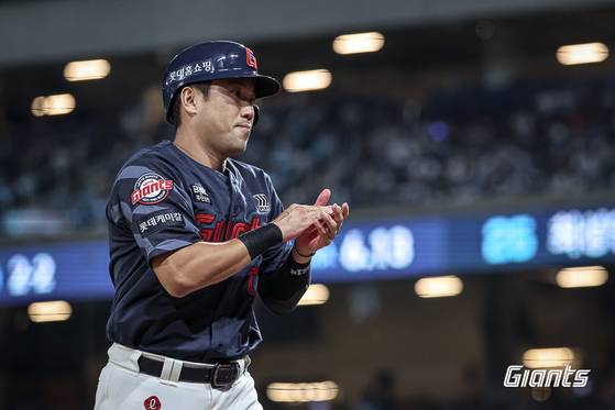 19일 창원 NC전에서 41일 만에 1군에 복귀해 홈런 포함 4안타 맹타를 휘두른 전준우. 사진 롯데 자이언츠