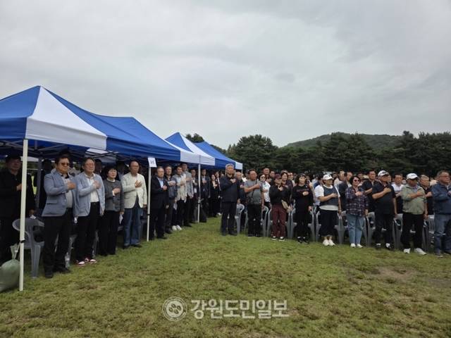 ▲ 제15회 원주시 이·통장 한마음대회가 19일 원주양궁장에서 25개 읍면동 이통장들과 김진태 강원특별자치도지사, 원강수 원주시장, 박정하(원주갑)·송기헌(원주을) 국회의원, 조용기 원주시의장과 박윤미 도의회 부의장을 비롯한 시·도의원들이 참석한 가운데 열렸다. 권혜민