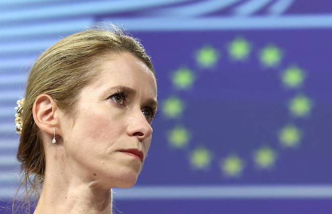 카야 칼라스 유럽연합(EU) 외교안보 고위대표. 로이터 연합뉴스