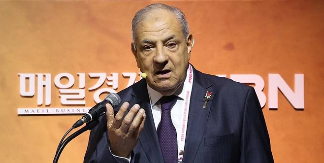 [2025 세계지식포럼] 이브라힘 마흘랍 바이트 엘 케브라 대표(전 이집트 총리)2025.9.10 [한주형 기자]