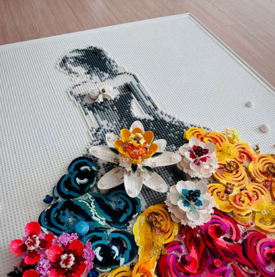 선지우 디자이너의 작품 ‘드레스: 감춰진 꽃 빛의 만개’ / 사진=본인 제공