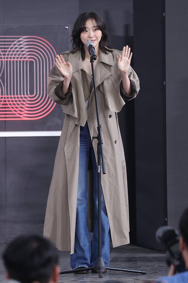 ▲ 제30회 부산국제영화제 '대홍수' 야외무대인사의 김다미. ⓒ연합뉴스