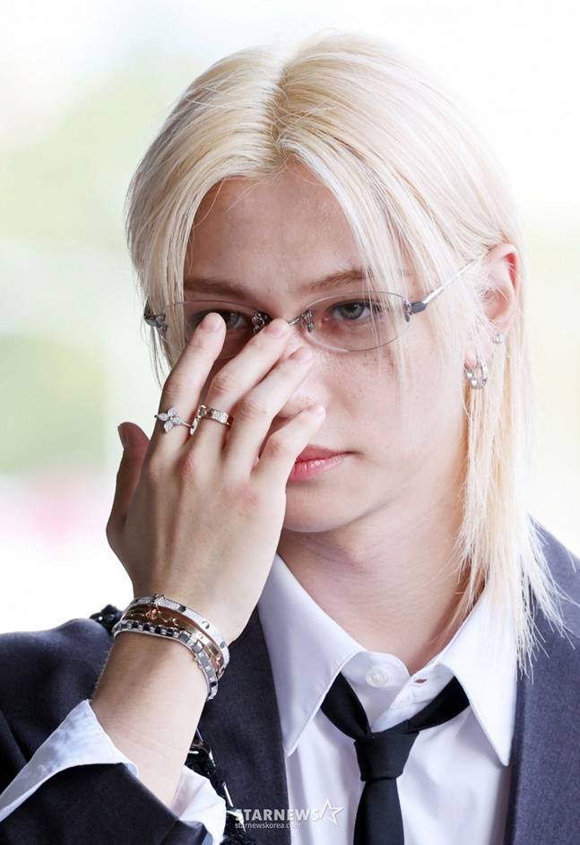 그룹 스트레이키즈(Stray Kids) 필릭스가 일본 도쿄 일정 차 17일 오후 김포국제공항을 통해 출국하고 있다. 2025.09.17 /사진=임성균 tjdrbs23@