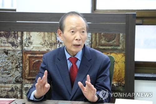 2024년 1월 연합뉴스와 인터뷰 중인 장기표 선생 [촬영 이다빈]