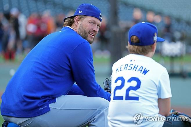 커쇼 부자 [Imagn Images=연합뉴스 자료사진]