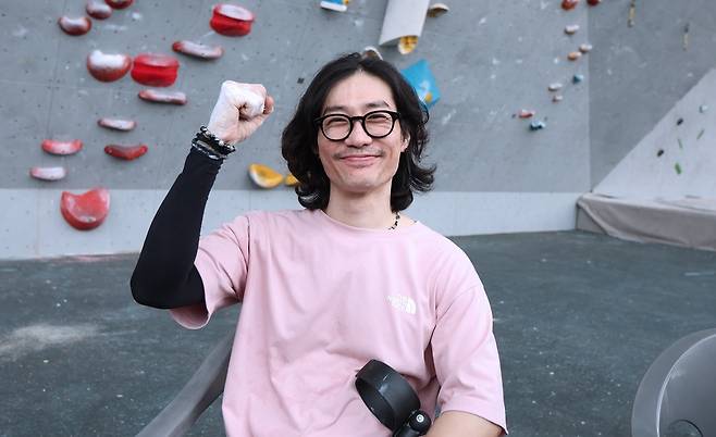 파라클라이밍 세계선수권에 출전하는 윤상근 [대한장애인체육회 제공. 재판매 및 DB 금지]