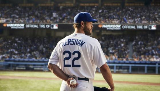 한국타이어 광고에 출연했던 클레이튼 커쇼. 한국타이어 제공