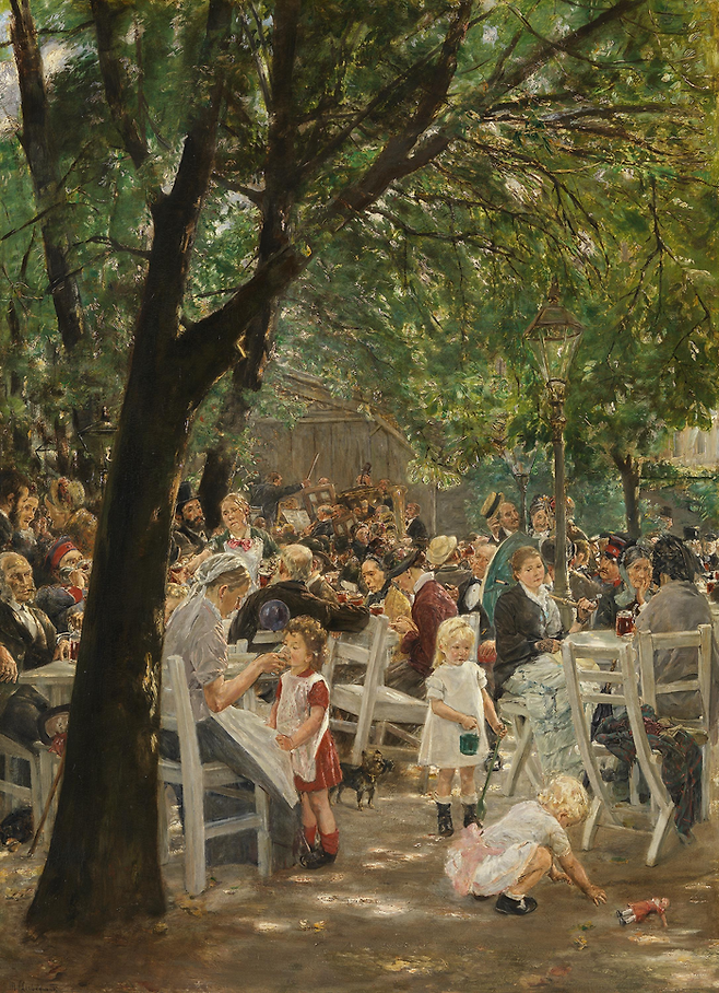Max Liebermann [Münchner Biergarten], 1884 ©Alte Pinakothek