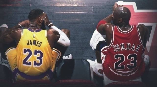 마이클 조던과 르브론 제임스의 NBA ‘GOAT’ 논쟁은 여전히 뜨겁다. 사진=X