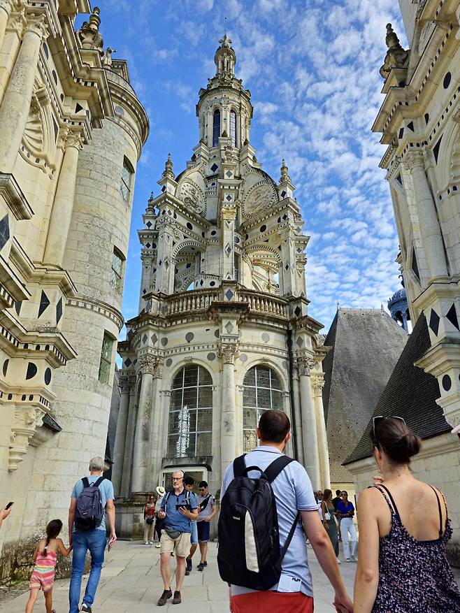 샹보르성 테라스 랑테른탑.