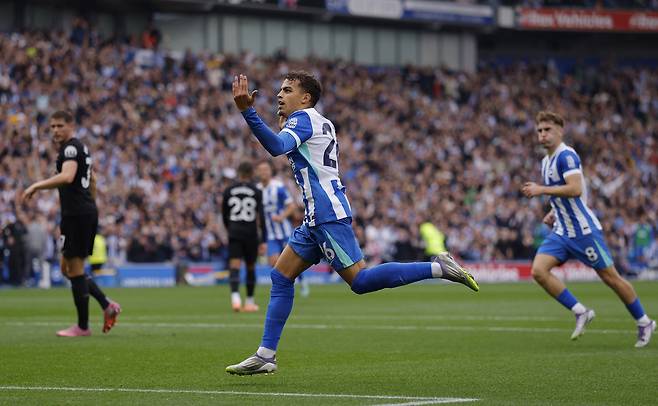 20일. 토트넘전 브라이턴에 두 번째 득점을 안겨준 아야리. 로이터연합뉴스