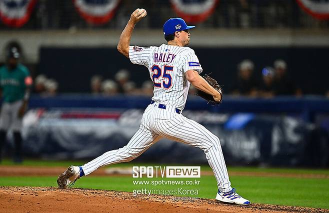 ▲ 레일리는 팔꿈치 수술 후 첫 시즌은 올해 정상적인 경기력으로 메츠의 기대에 부응하고 있다