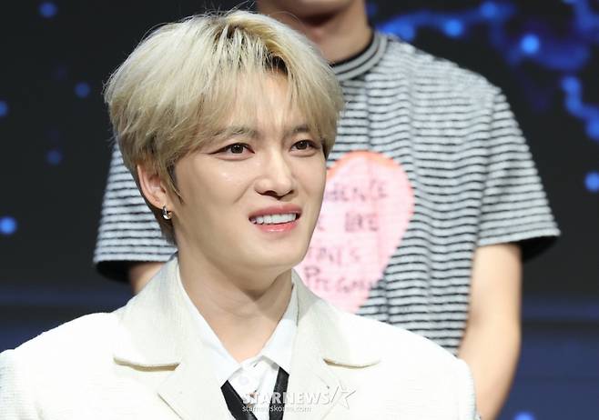 (서울=뉴스1) 권현진 기자 = 가수 김재중이 16일 서울 구로구 디큐브시티 더세인트에서 열린 K-POP 월드 스케일 데뷔 프로젝트 Mnet '보이즈 2 플래닛(BOYS II PLANET )' 제작발표회에 참석해 미소를 짓고 있다. 2025.7.16/뉴스1 Copyright (C) 뉴스1. All rights reserved. 무단 전재 및 재배포, AI학습 이용 금지. /사진=(서울=뉴스1) 권현진 기자