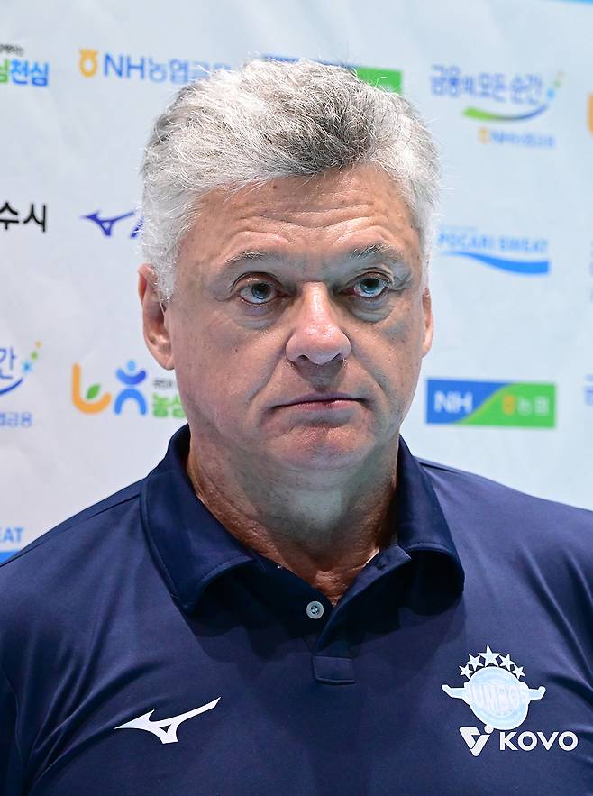 헤난 달 조토 대한항공 감독. /사진=한국배구연맹(KOVO) 제공