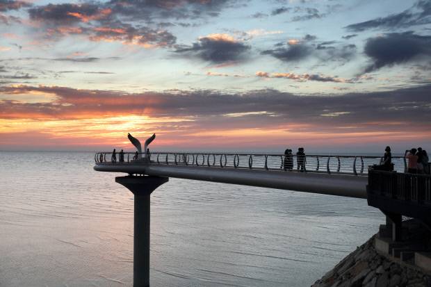 영광 백수해안도로 노을전망대 전경.