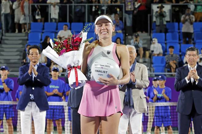 준우승자 에카테리나 알렉산드로바. 코리아오픈