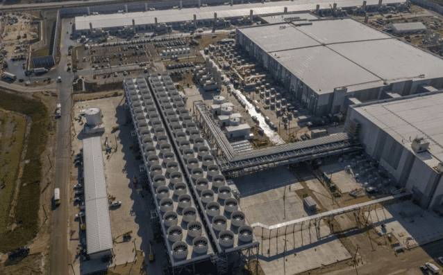 '페어워터(Fairwater)' 데이터센터 건설 장면. (사진=마이크로소프트)