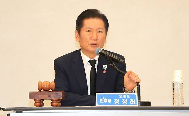 정청래 더불어민주당 대표 ⓒ뉴시스