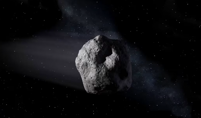 일반적인 소행성의 모습을 묘사한 일러스트레이션. NASA 제공.