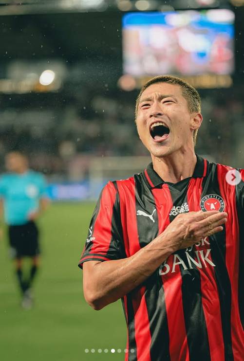 무릎수술 합병증을 이겨내고 돌아온 조규성이 2경기 연속골을 터트렸다. [사진 미트윌란 인스타그램]