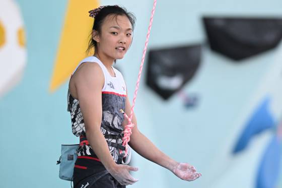 스포츠클라이밍 국가대표 서채현. 오는 22일부터 서울 올림픽공원에서 열리는 스포츠클라이밍 세계선수권에서 금메달을 노린다. 중앙포토