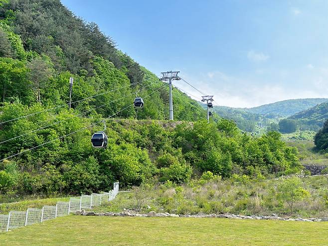 가리왕산 케이블카 /사진=권효정 여행+ 기자