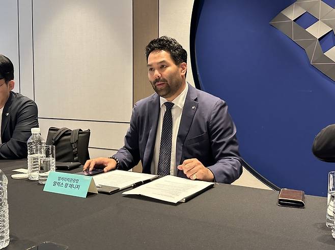 알렉스 왕 앵커리지관광청 세일즈 매니저. /사진= 강예신 여행+ 기자