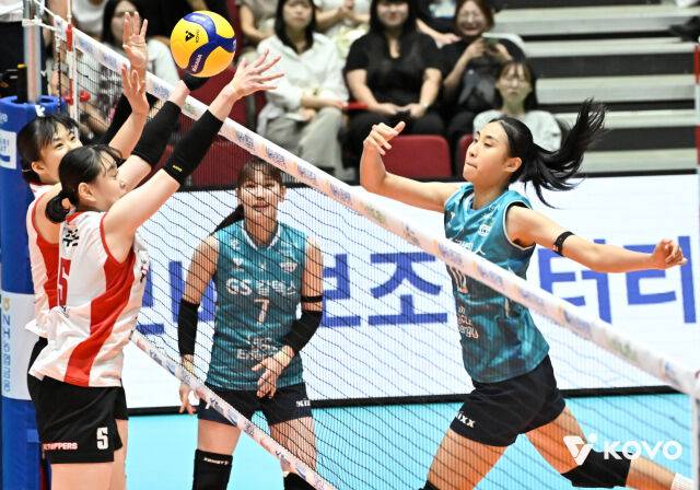 최유림의 번뜩이는 활약이 돋보였다./KOVO