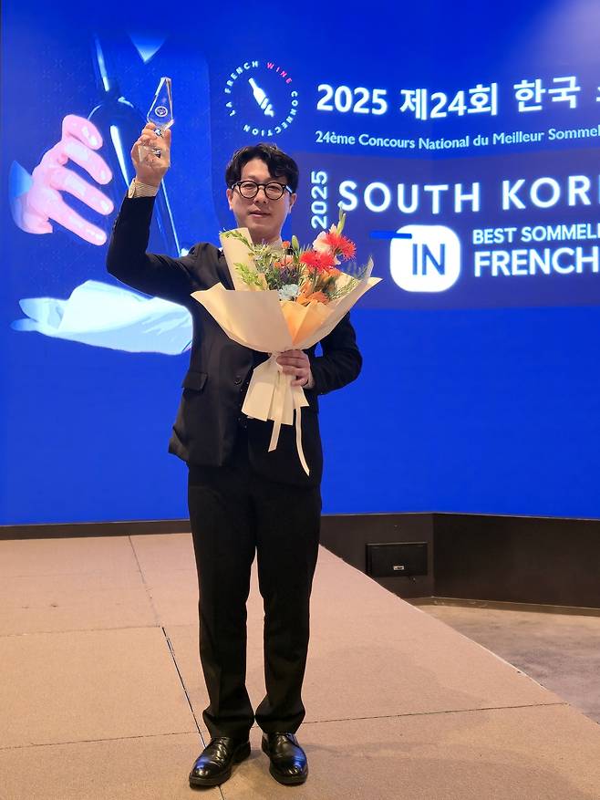 우승자 이형택 소믈리에(CJ푸드빌 더스테이크하우스). 최현태 기자