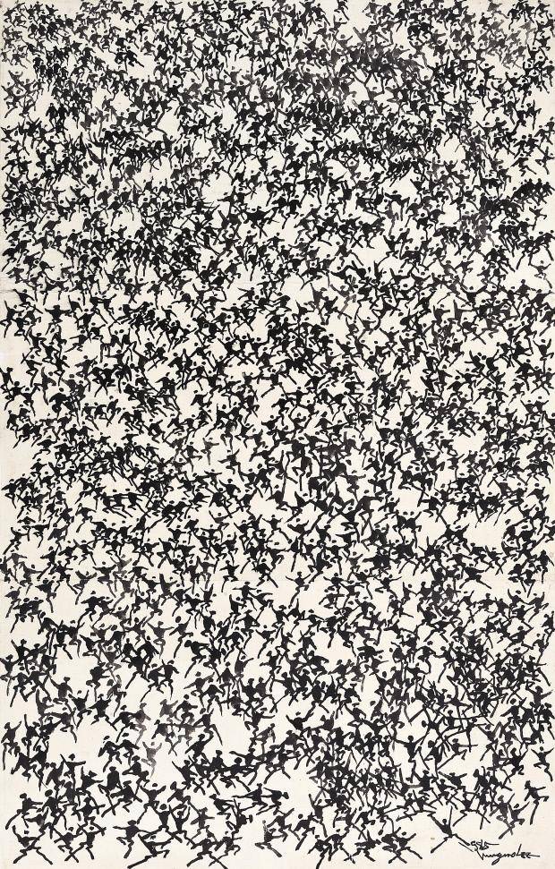 이응노 작 ‘군상’ <CNCITY마음에너지재단 소장>