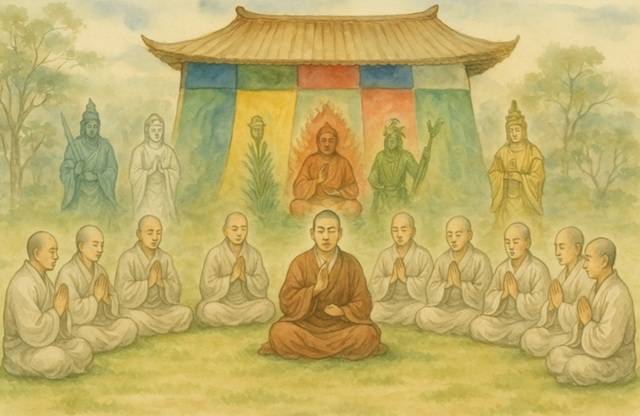 인공지능 AI가 그린 문두루비법 시전 가상도.