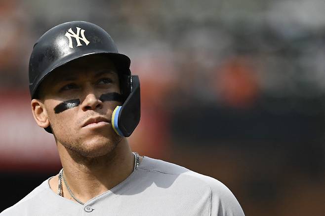 애런 저지가 2022년 세운 AL 한 시즌 최다인 62홈런 기록이 3년 만에 깨질 수도 있다. Imagn Images연합뉴스