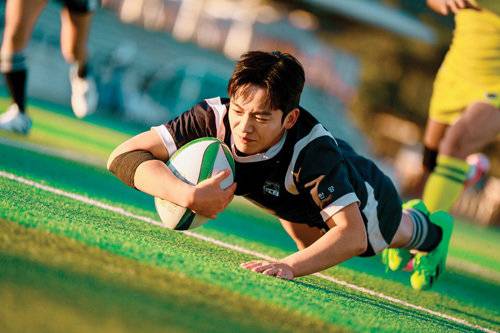 드라마 ‘트라이’에서 만년꼴찌 한양체고 럭비부 주장을 맡아 몸을 사리지 않은 연기를 보여준 김요한.&nbsp;