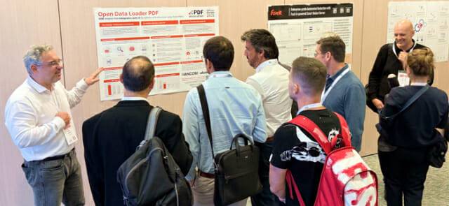 한컴이 독일 베를린에서 열린 2025 PDF Days Europe 현장에서 오픈데이터로더 PDF를 선보였다. (사진=한컴)