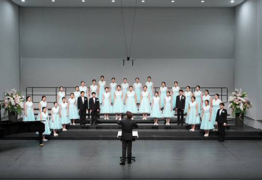 대전시립청소년합창단 공연 모습.