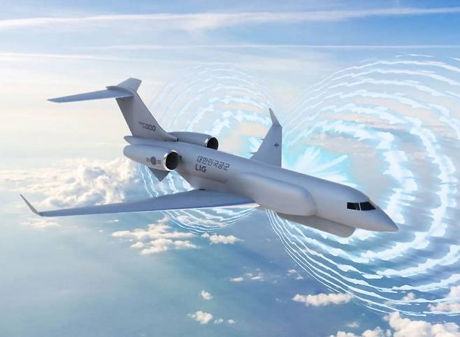 LIG넥스원이 체계통합을 추진하는 한국형 전자전기 형상. LIG넥스원 제공