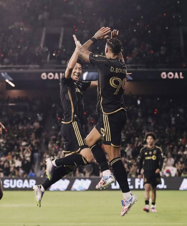 손흥민과 드니 부앙가. LAFC 인스타그램 캡처