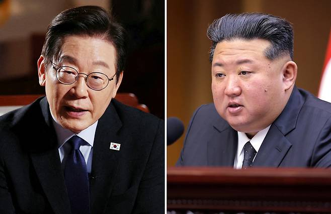 이재명 대통령(왼쪽)과 김정은 북한 국무위원장. [사진 = 연합뉴스]